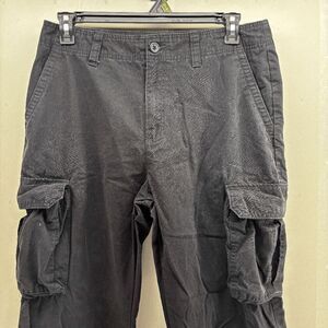 Mossimo Supply Co Mens Cargo Pants 34x30 Black Gorpcore Outdoors Workwear